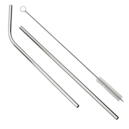 Set Of 2 Stainless Steel Straws