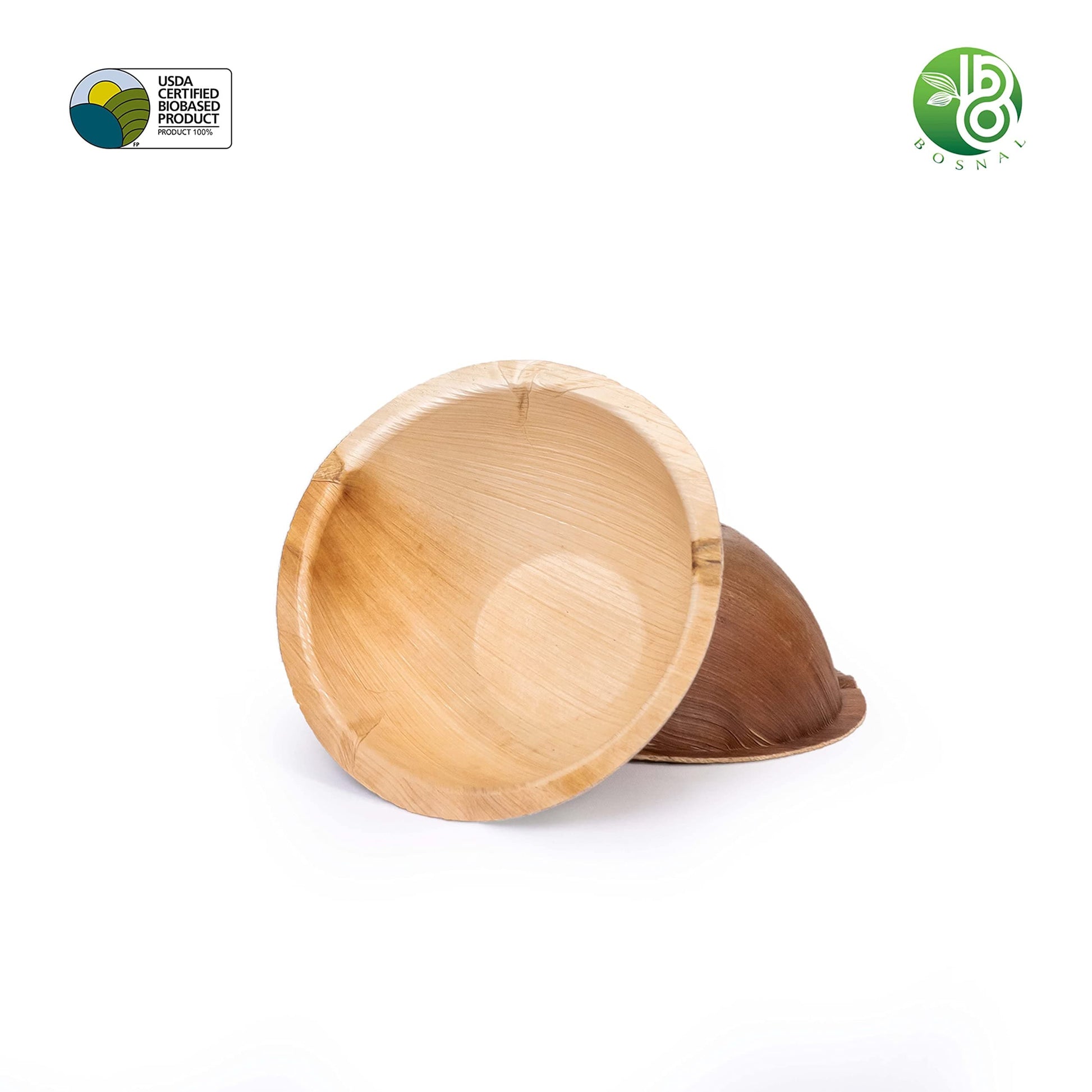 Palm Leaf Biodegradable Plates, 6 inch, Round Bowl, 25 Pcs-2