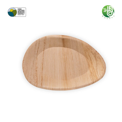 Palm Leaf Biodegradable Plates, 10 inch, Oval, 25 Pcs-3