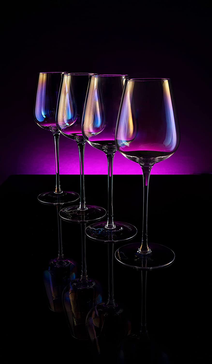 Iridescent Luster Large Radiance Wine Glasses