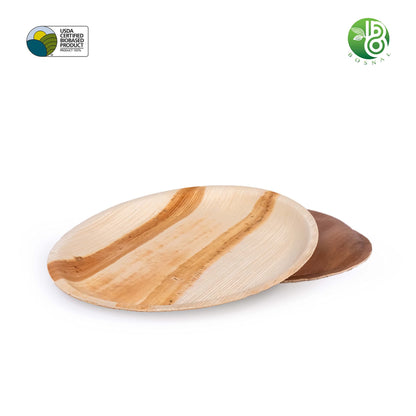 Palm Leaf Biodegradable Plates, 10 inch, Round, 25 Pcs-4