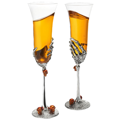 Skeleton Champagne Glass 7oz