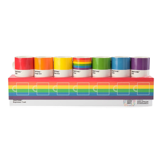 Pantone - 'Pride' Espresso Cup Set (7CT) by The Epicurean Trader