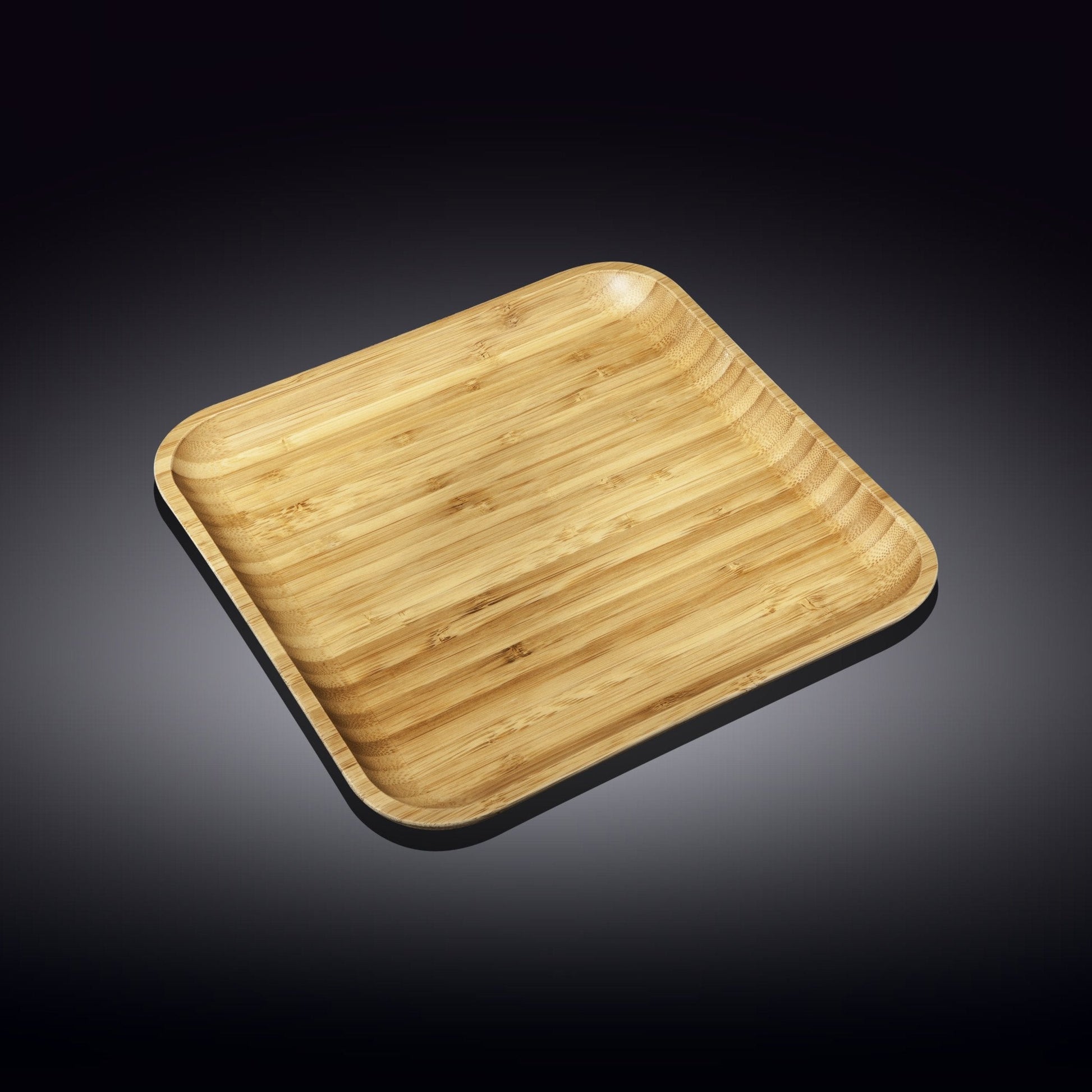 Bamboo Square Plate 11" inch X 11" inch -6