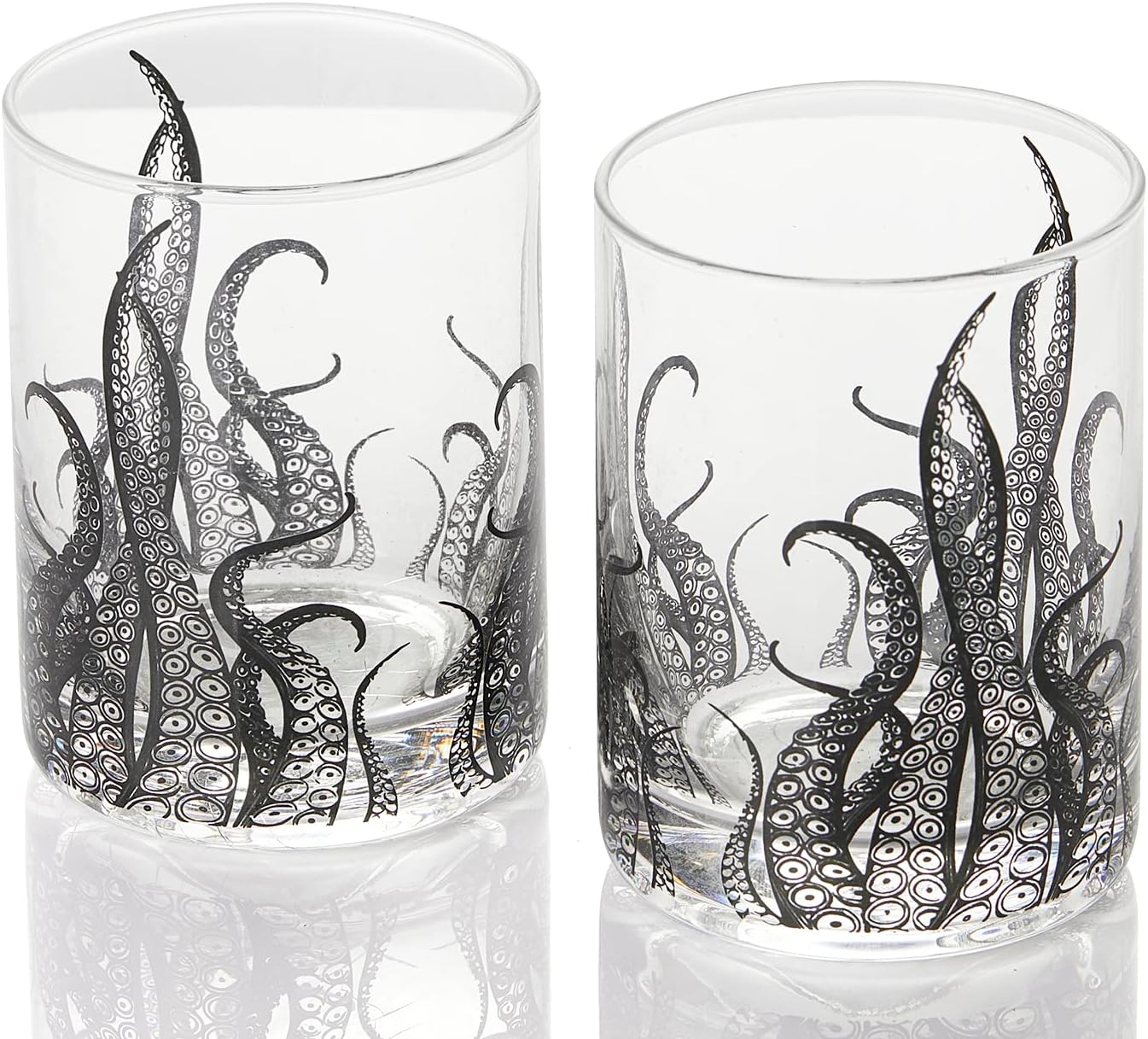 Octopus Tentacle Whiskey Glassware | Set of 2