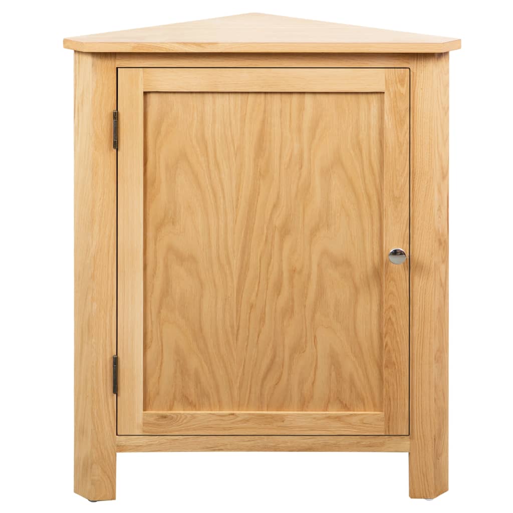 vidaXL Corner Cabinet Solid Wood Oak-3