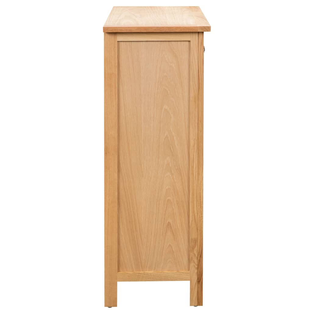 Wine Cabinet Solid Oak Wood-7