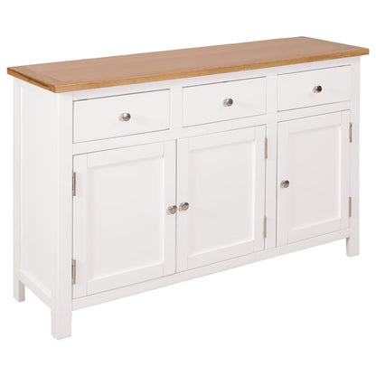 Sideboard Bar Buffet Cabinet Solid Wood Oak-17