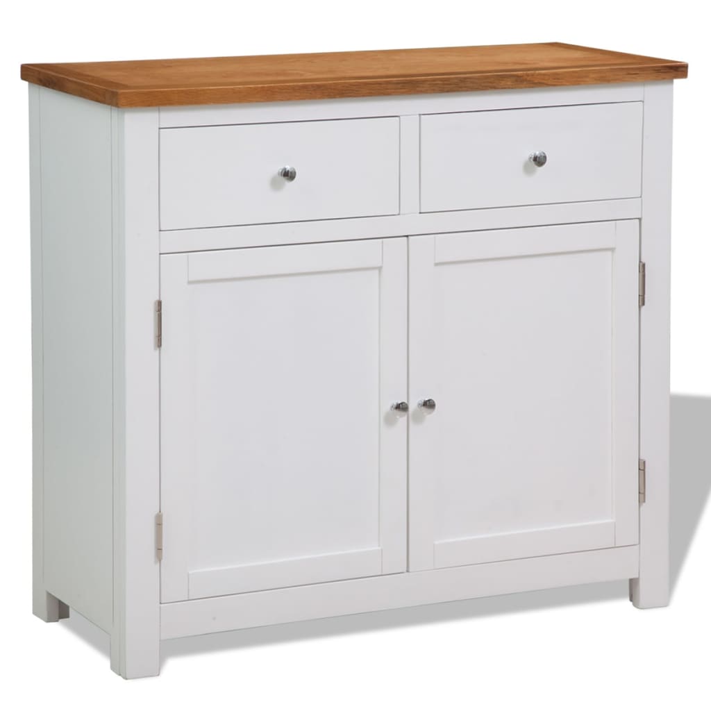 Sideboard Bar Buffet Cabinet Solid Wood Oak-0