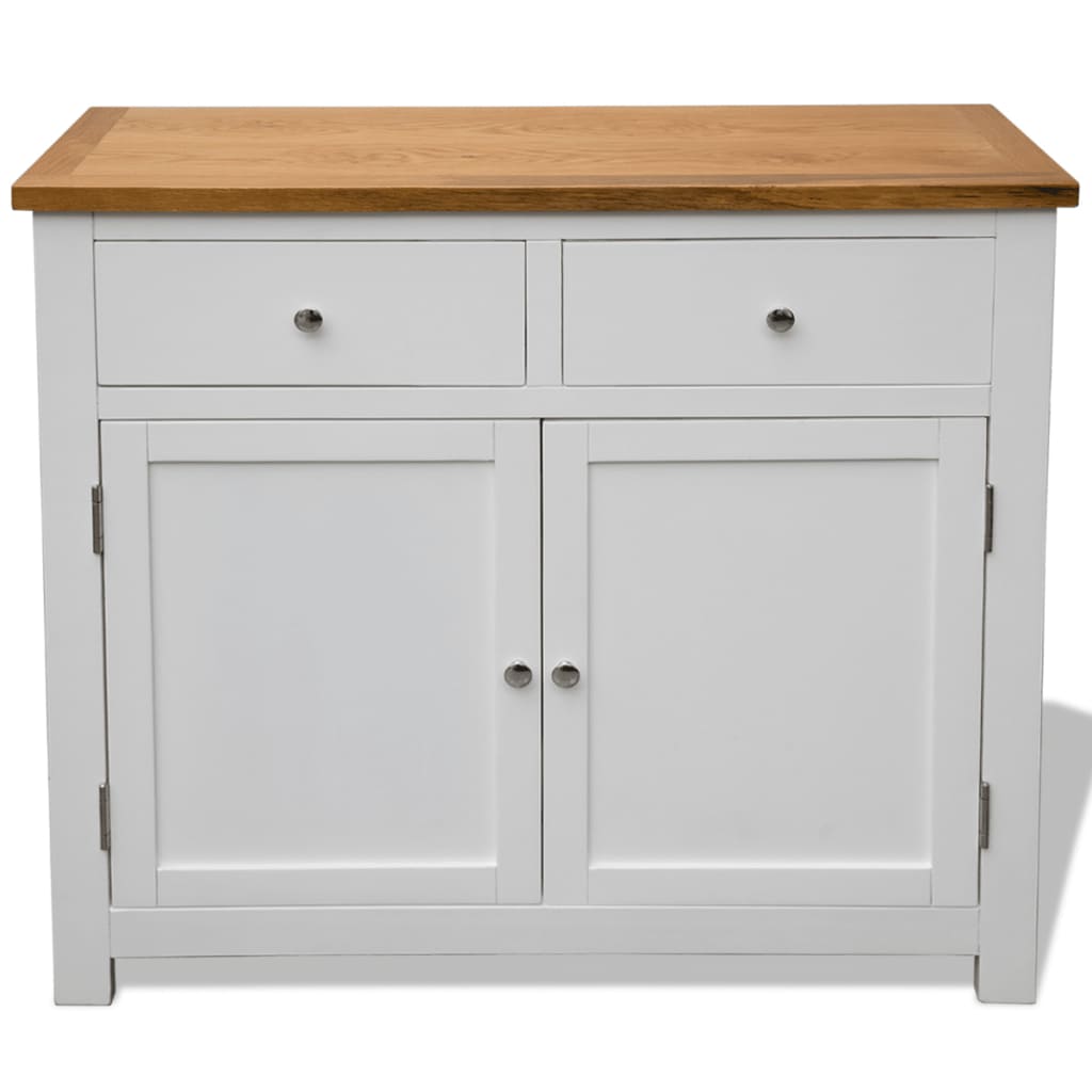 Sideboard Bar Buffet Cabinet Solid Wood Oak-8