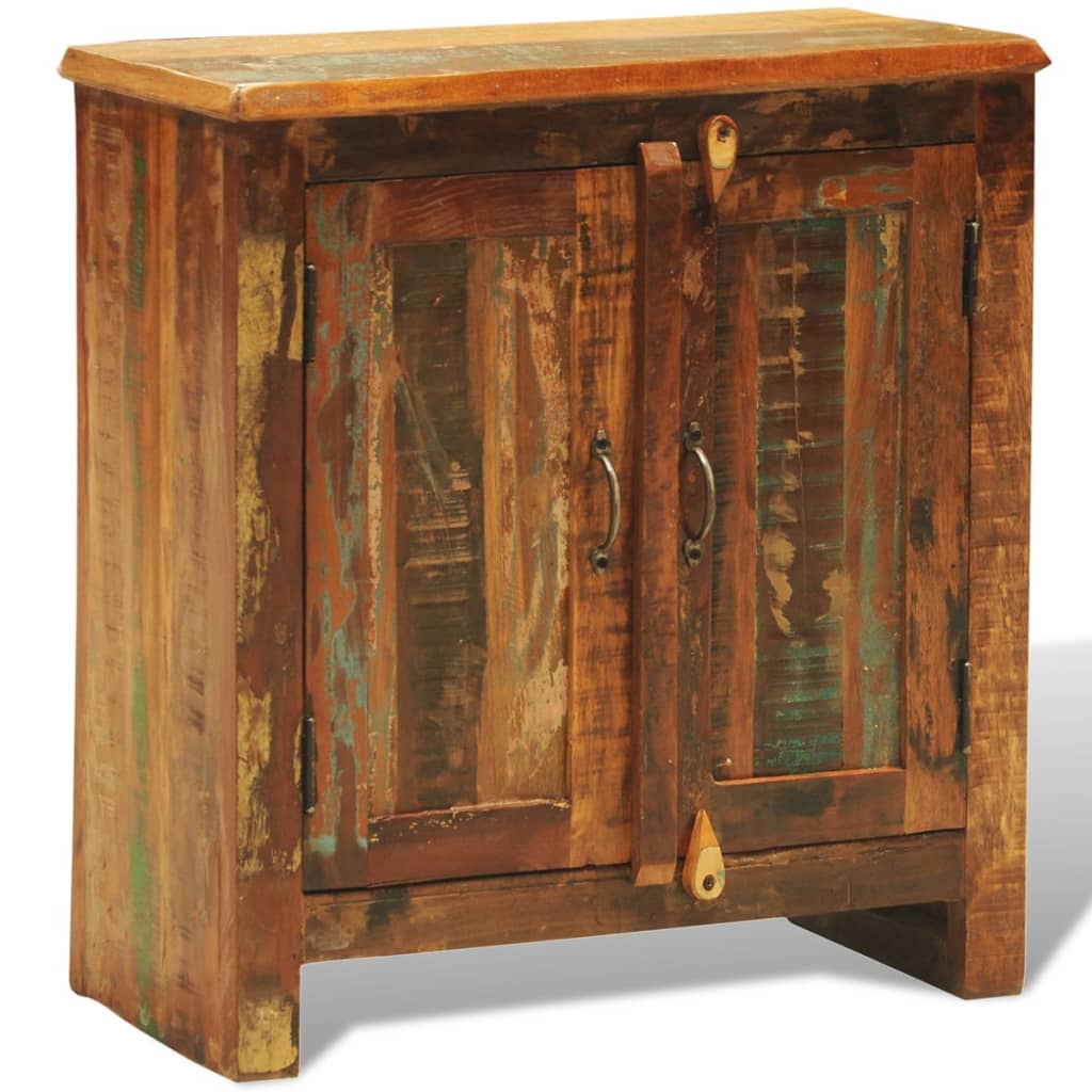 vidaXL Reclaimed Cabinet Solid Wood with 2 Doors Vintage-7