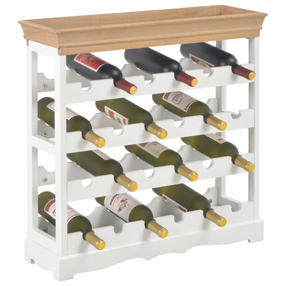 Wine Bottle Holder with Top Tray Floor -13