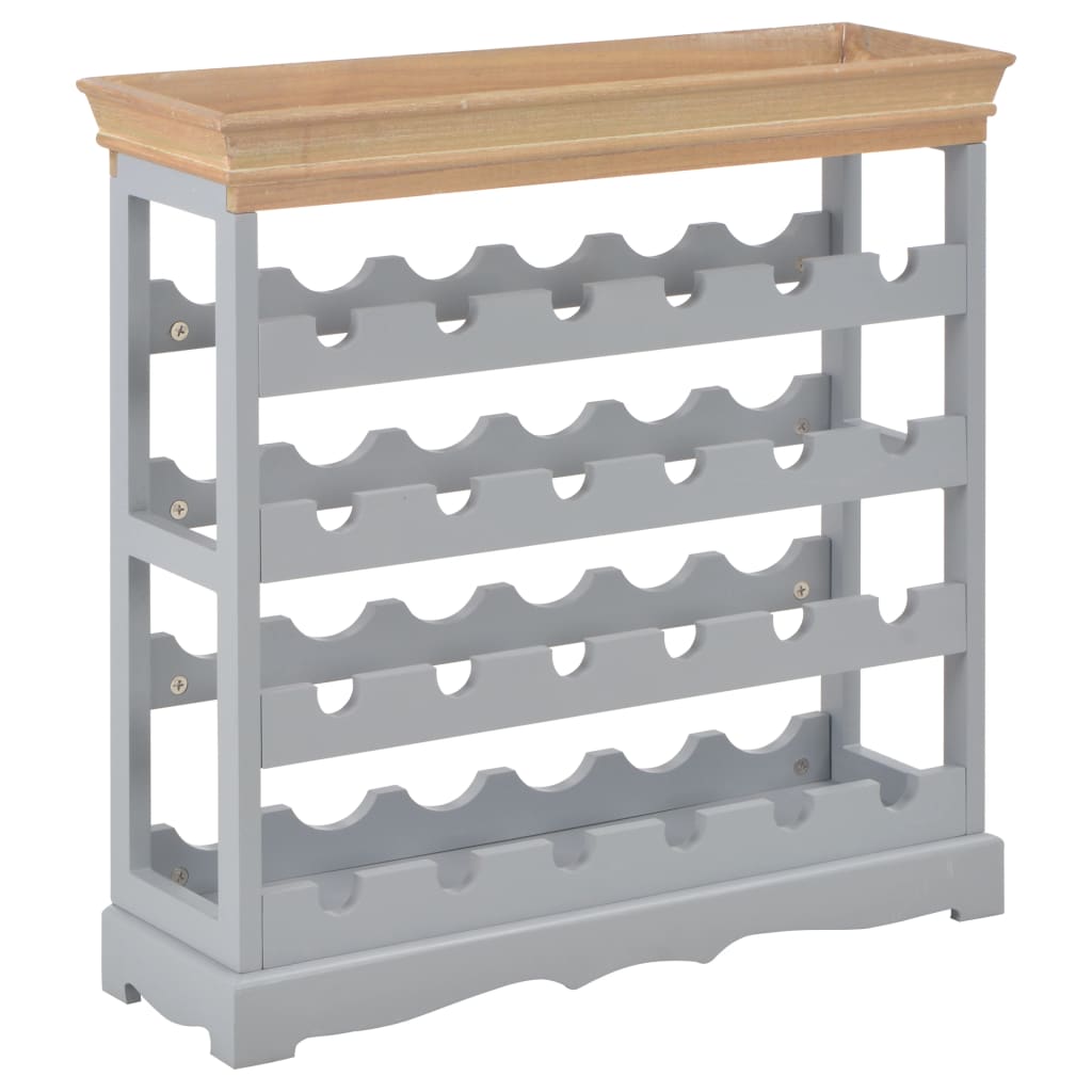 Wine Bottle Holder with Top Tray Floor -19