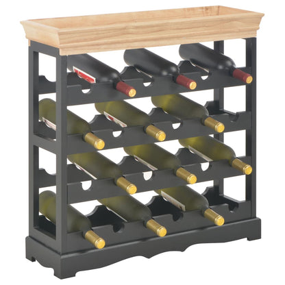 Wine Bottle Holder with Top Tray Floor -0