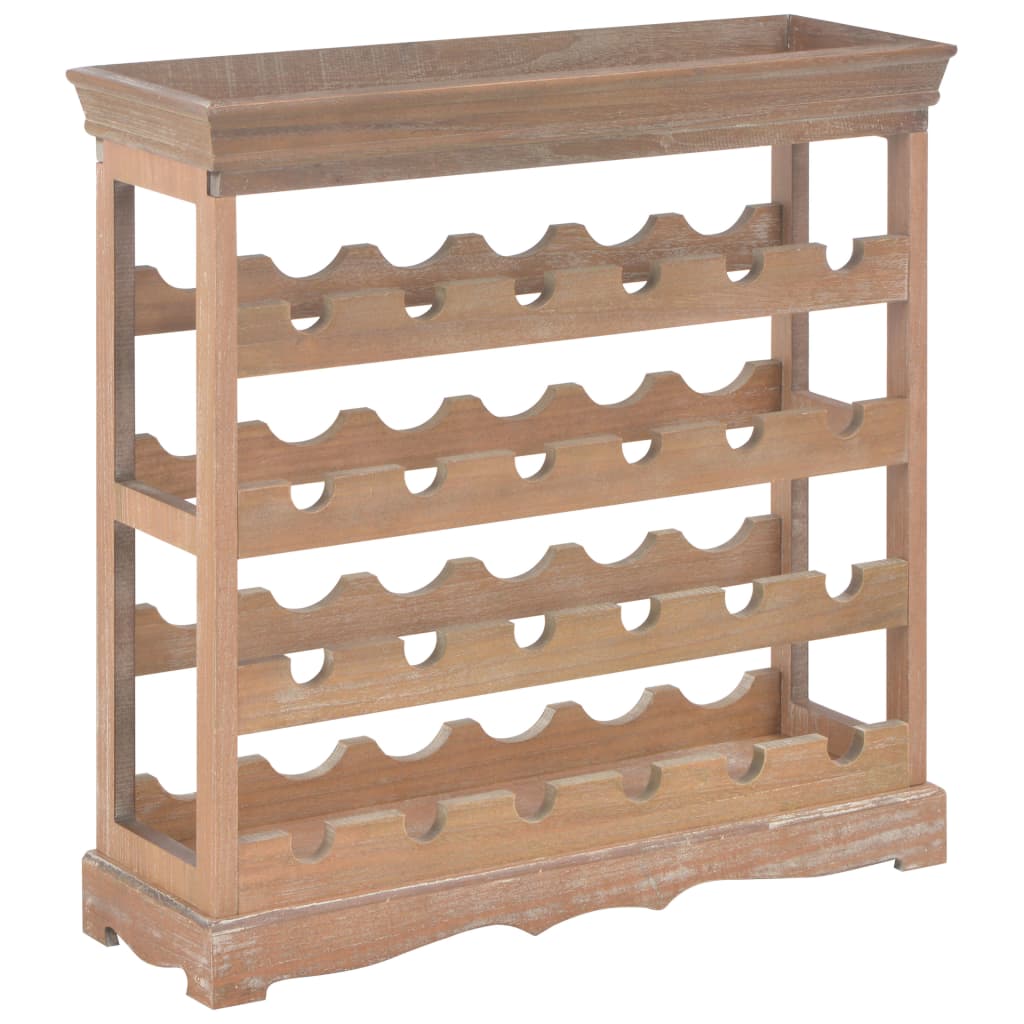 Wine Bottle Holder with Top Tray Floor -6