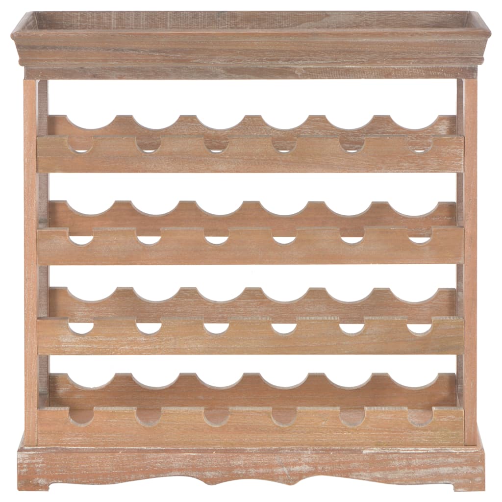 Wine Bottle Holder with Top Tray Floor -12