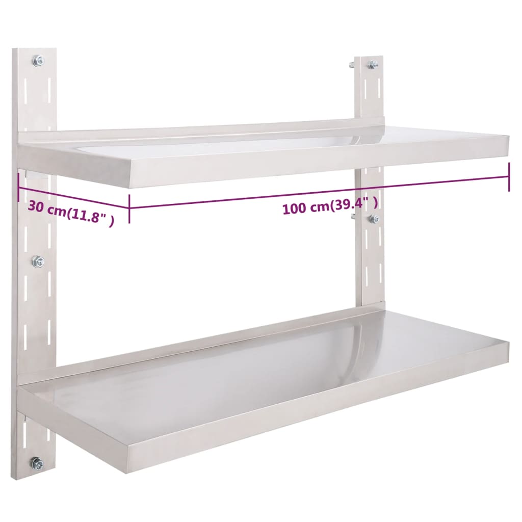 vidaXL Wall Shelf - Floating -43