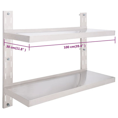 vidaXL Wall Shelf - Floating -43