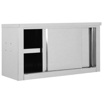 vidaXL Kitchen Wall Cabinet with Sliding Doors -2