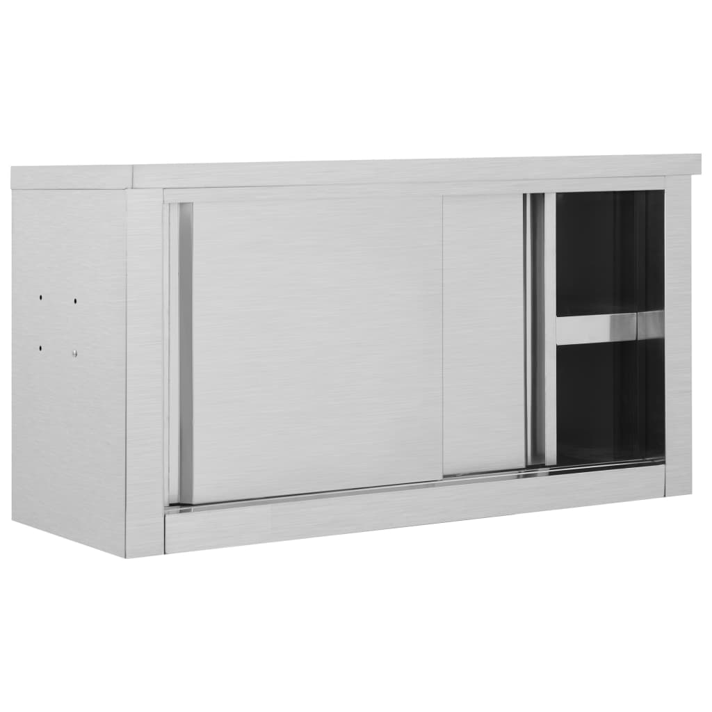 vidaXL Kitchen Wall Cabinet with Sliding Doors -3