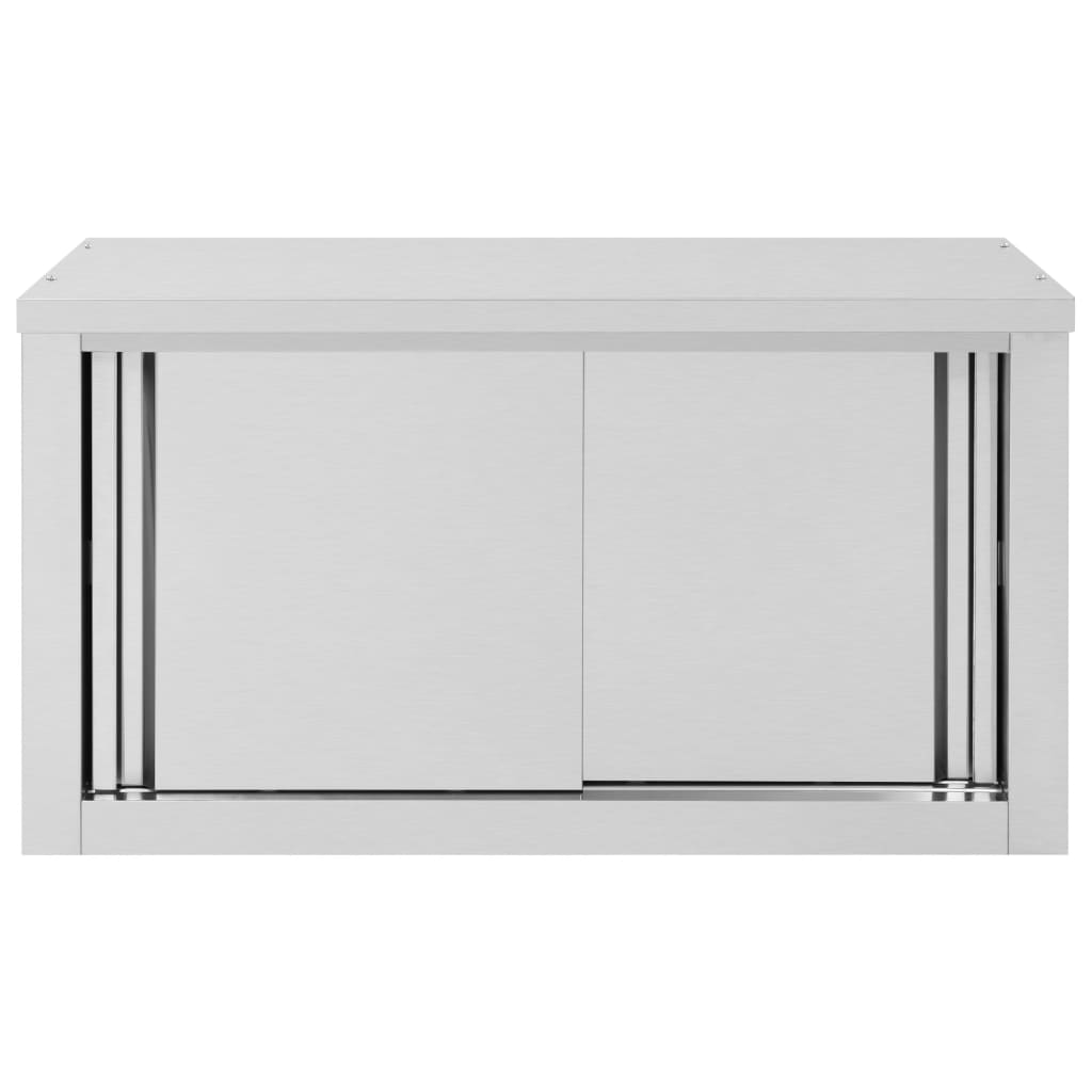 vidaXL Kitchen Wall Cabinet with Sliding Doors -5