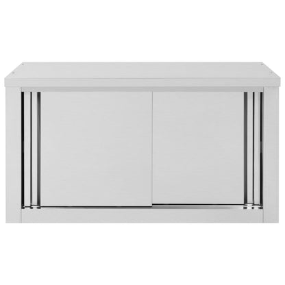 vidaXL Kitchen Wall Cabinet with Sliding Doors -5