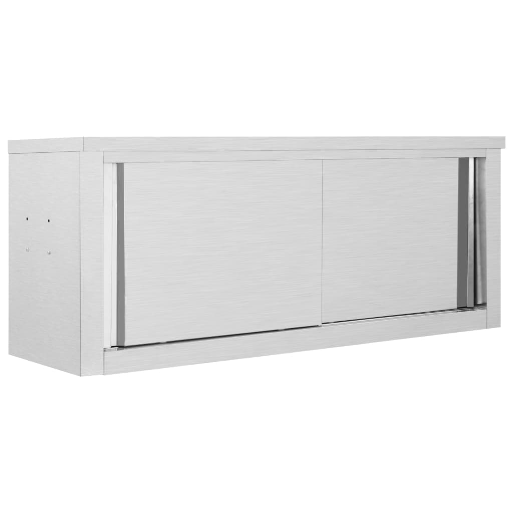 vidaXL Kitchen Wall Cabinet with Sliding Doors -6