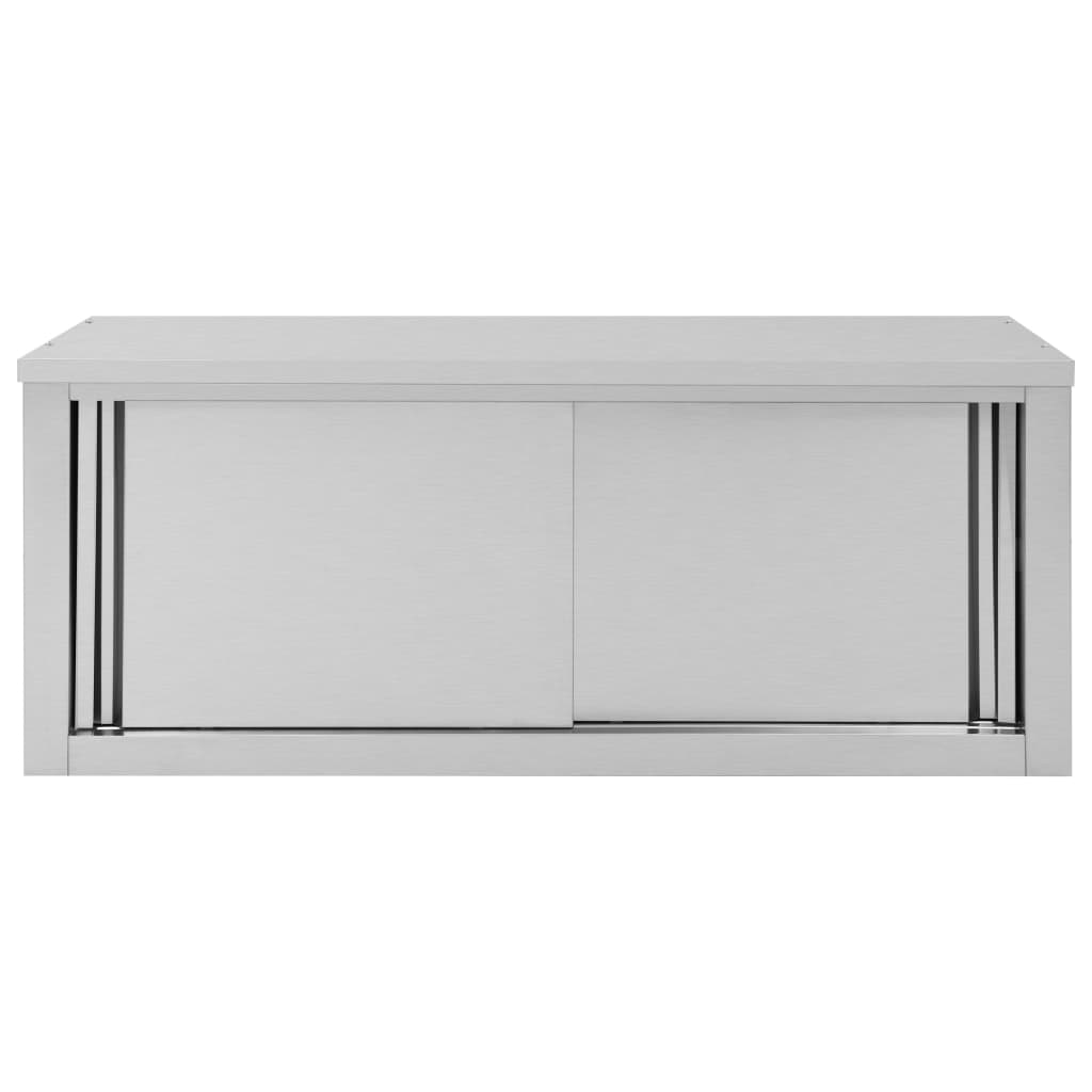 vidaXL Kitchen Wall Cabinet with Sliding Doors -13