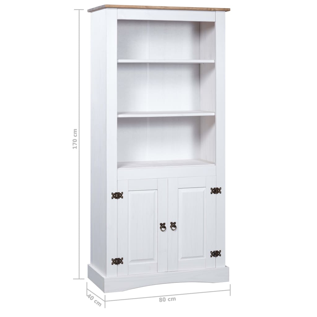 vidaXL Kitchen Cabinet Buffet Cupboard Storage Cabinet with Doors Mexican Pine-10