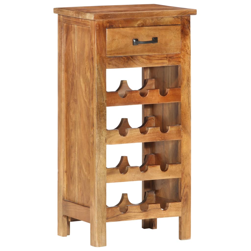 Wine Cabinet 15.7"x11.8"x31.5" Solid Acacia Wood-1