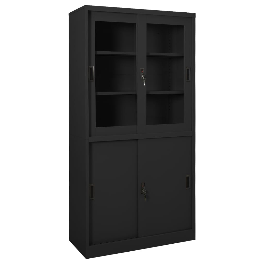 Cabinet Storage with Sliding Door Steel-12