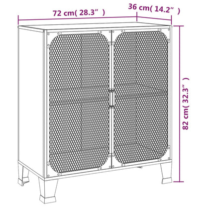 Storage Cabinet - Metal and MDF-16