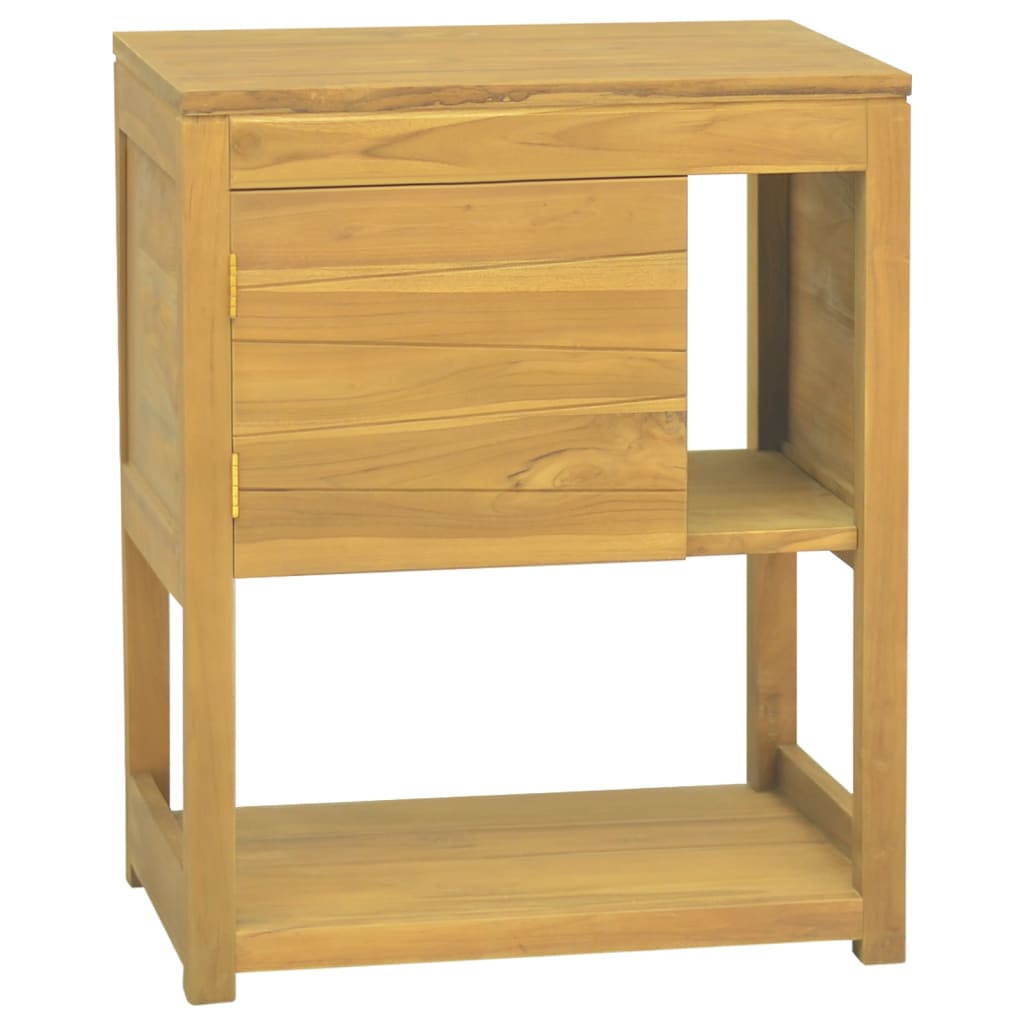 Cabinet Storage with Shelves Solid Wood Teak-1