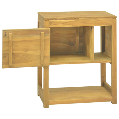 Cabinet Storage with Shelves Solid Wood Teak-9