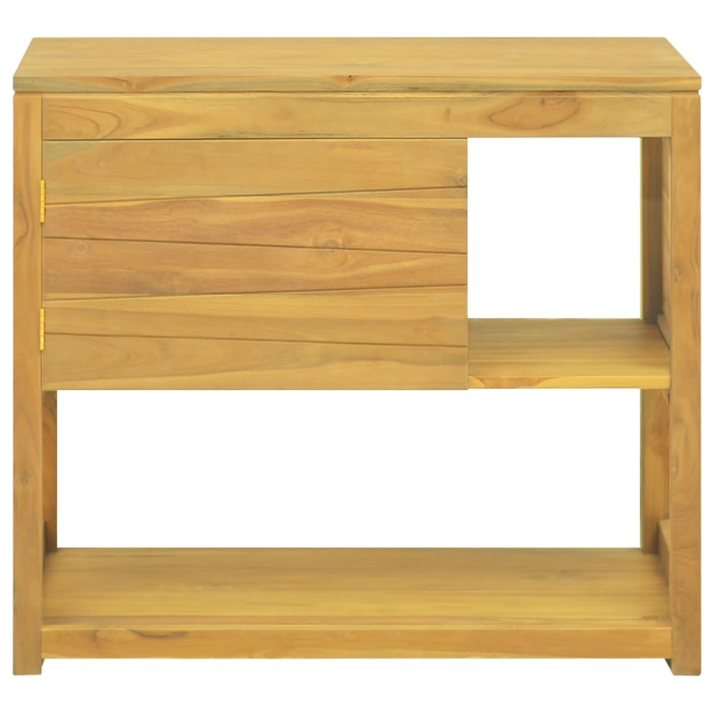 Cabinet Storage with Shelves Solid Wood Teak-2