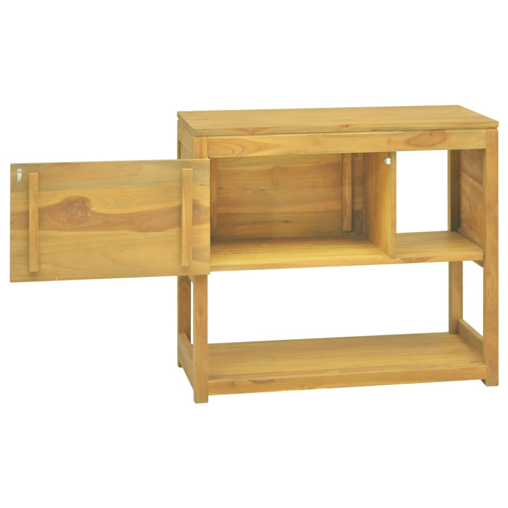 Cabinet Storage with Shelves Solid Wood Teak-4