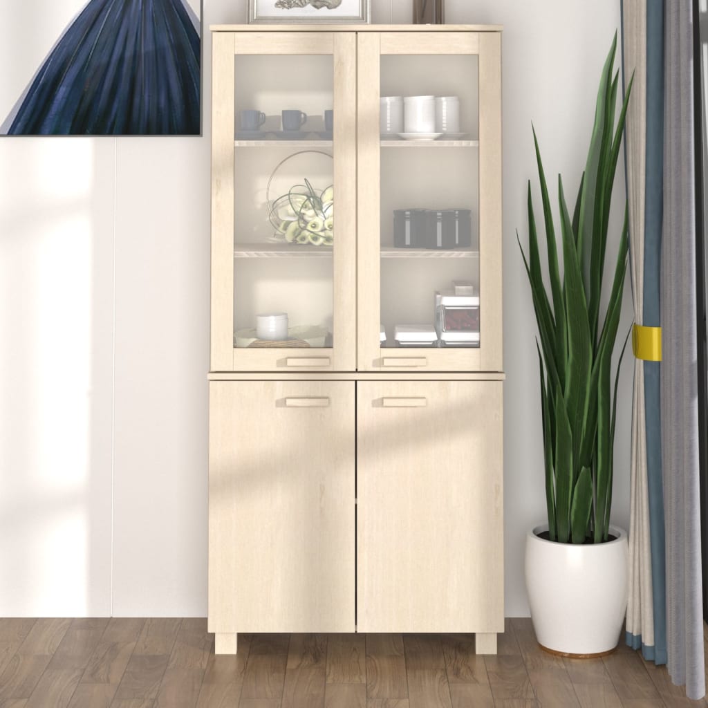 Cabinet Display Solid Wood Pine-9