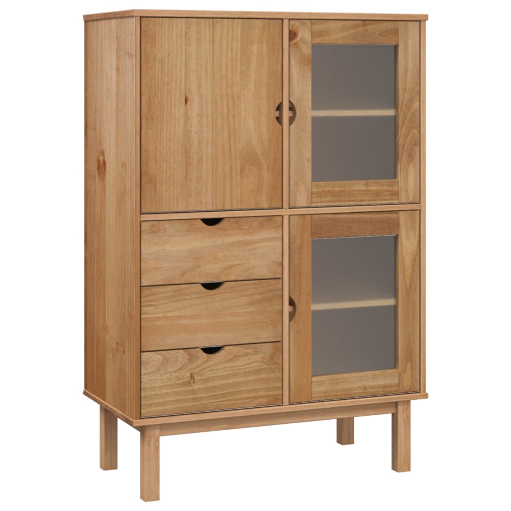 Buffet Cabinet Solid Wood Pine-0