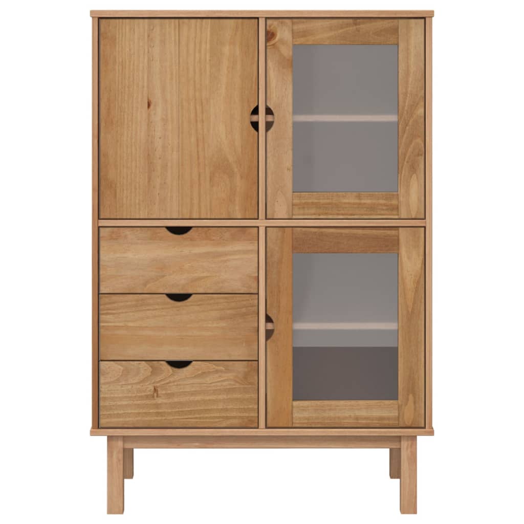 Buffet Cabinet Solid Wood Pine-16