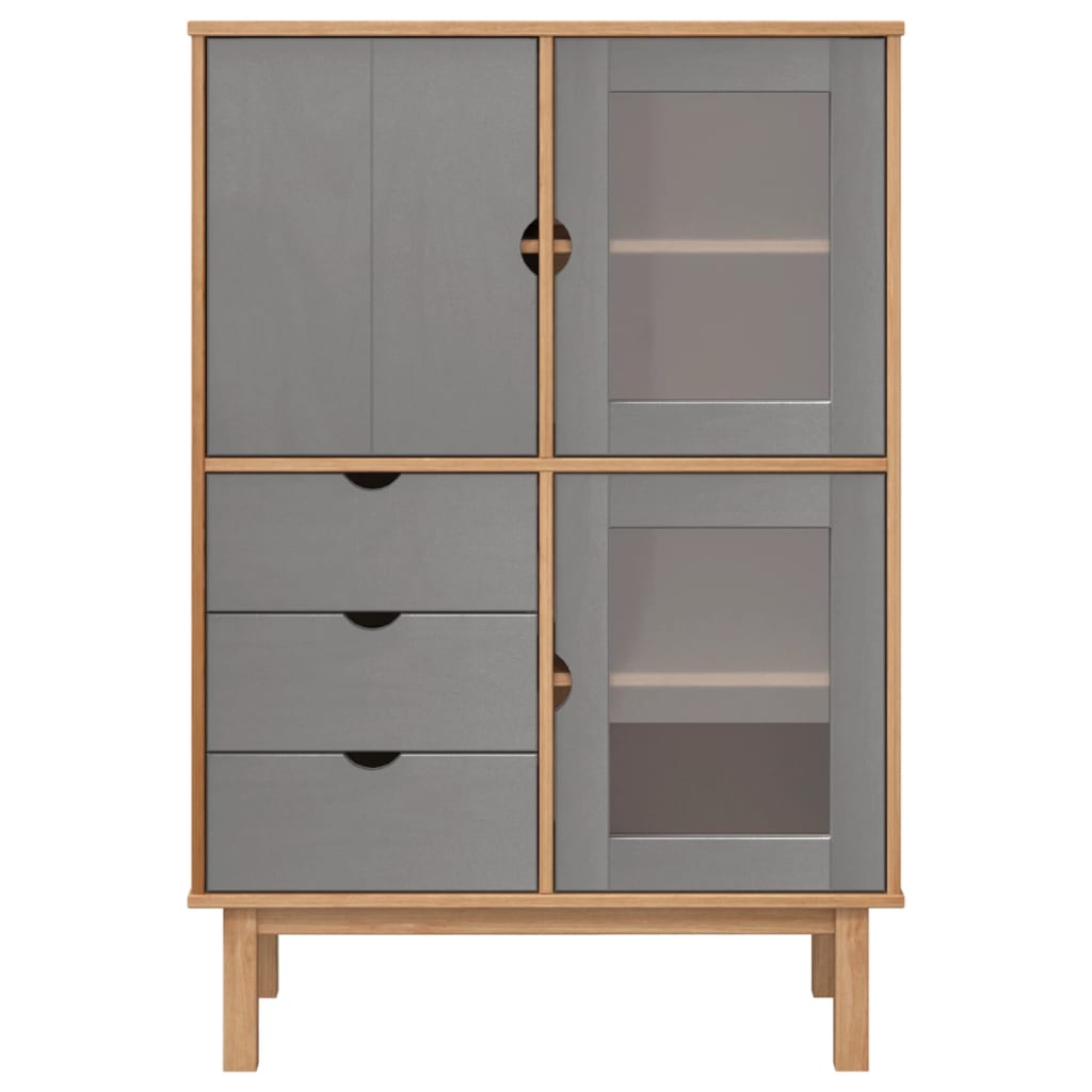 Buffet Cabinet Solid Wood Pine-9