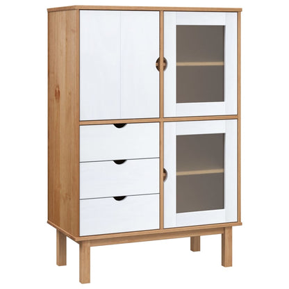 Buffet Cabinet Solid Wood Pine-10