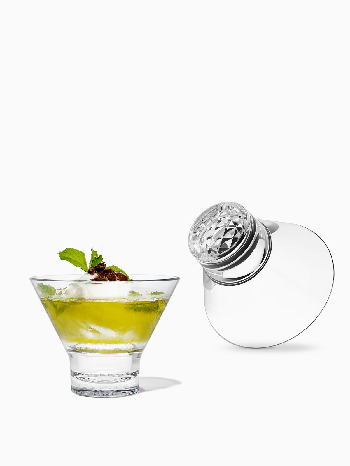 RESERVE 8oz Stemless Martini Tritan™ Copolyester Glass-2