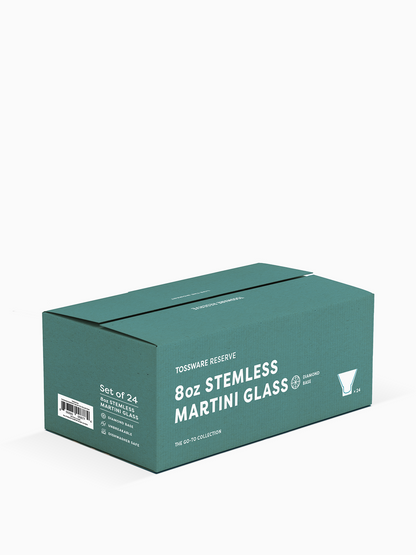 RESERVE 8oz Stemless Martini Tritan™ Copolyester Glass-4