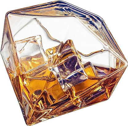 Set of 4 Diamond Cocktail Glasses 10oz
