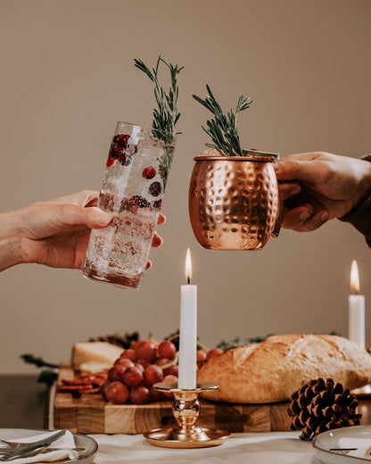 Solid Copper Hammered Mule Mug