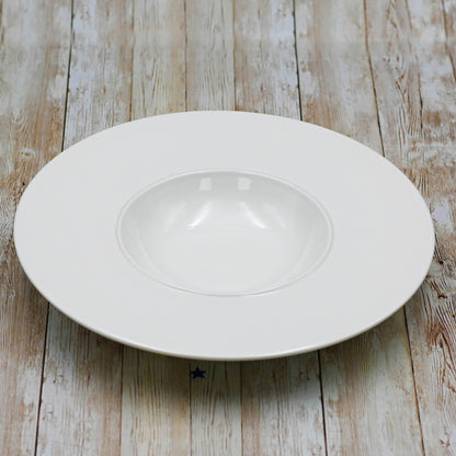 Small Batch Porcelain - White Deep Plate 11" inch -0