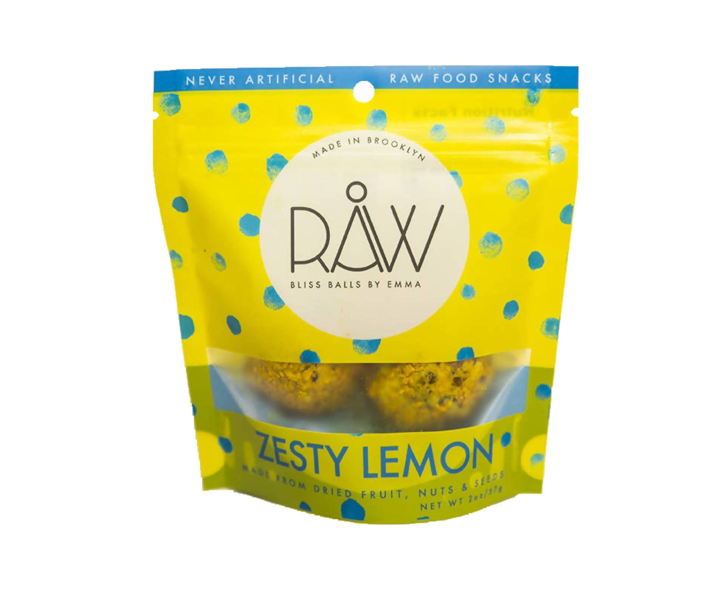 Zesty Lemon RAW Bliss Balls - 20 Pack