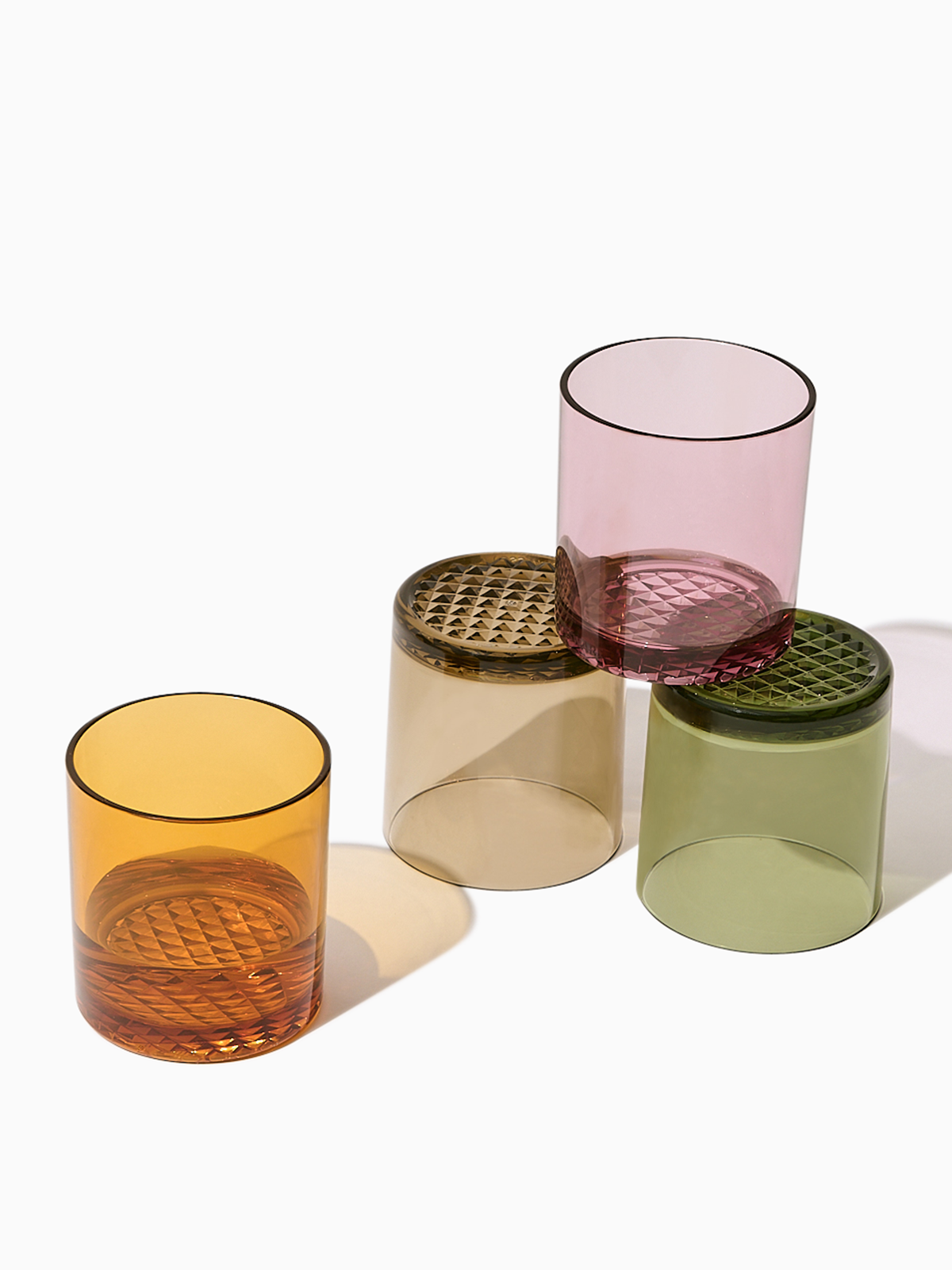 RESERVE 12oz Old Fashioned Color Series Tritan™ Copolyester Glass Blush-4