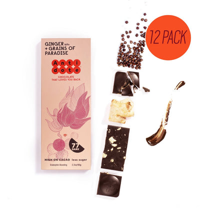 Antidote Chocolate ALETHEIA: GINGER - 12 Bars