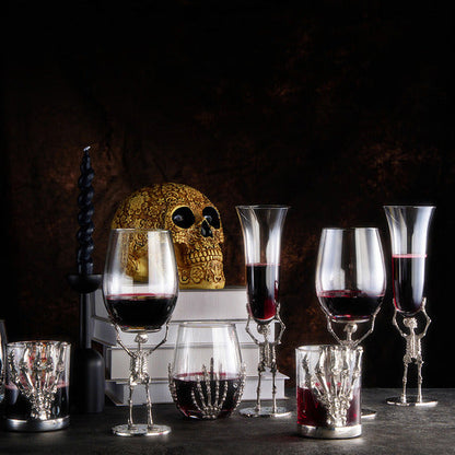 Stemmed Skeleton Wine Glass | Set of 2 | 19oz